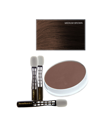 DermMatch пудра прессованная средне-коричневый 40 гр