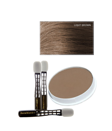 DermMatch пудра прессованная светло-коричневый 40 гр