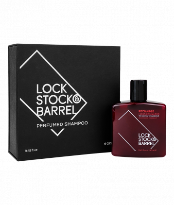 Парфюмированный шампунь LS&B для жестких волос и бороды Recharge