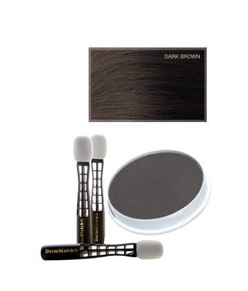 DermMatch пудра прессованная темно-коричневый 40 гр