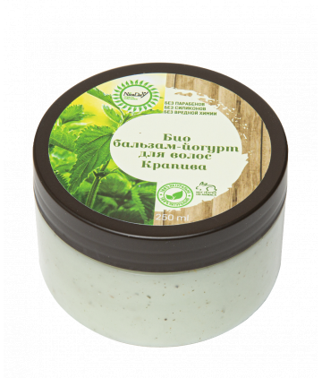 Nice Day Крапивный Био бальзам-йогурт для волос, 250 мл